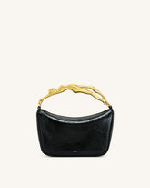Jenny Human-shaped Handle Handbag - Black