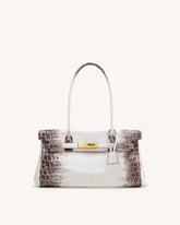 Yara Shoulder Bag - White Croc