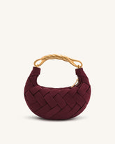 Orla Weave Handbag - Claret
