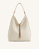 Aria Shoulder Bag - Brown Canvas
