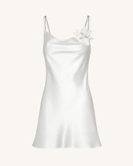 Crystal Flora Slip - White