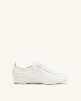 Ferne Streamlined Lustrous Sneakers - White