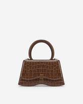 Molly Top Handle Bag - Brown Croc