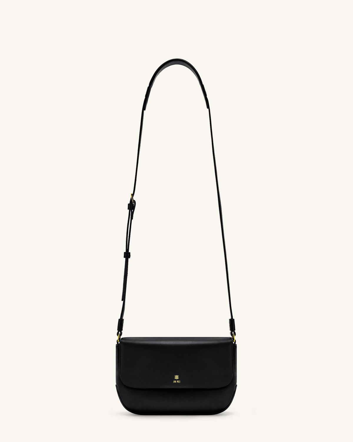 Debby Flap Crossbody  Bag - Black