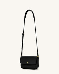 Debby Flap Crossbody  Bag - Black