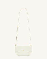 Debby Flap Crossbody  Bag - White