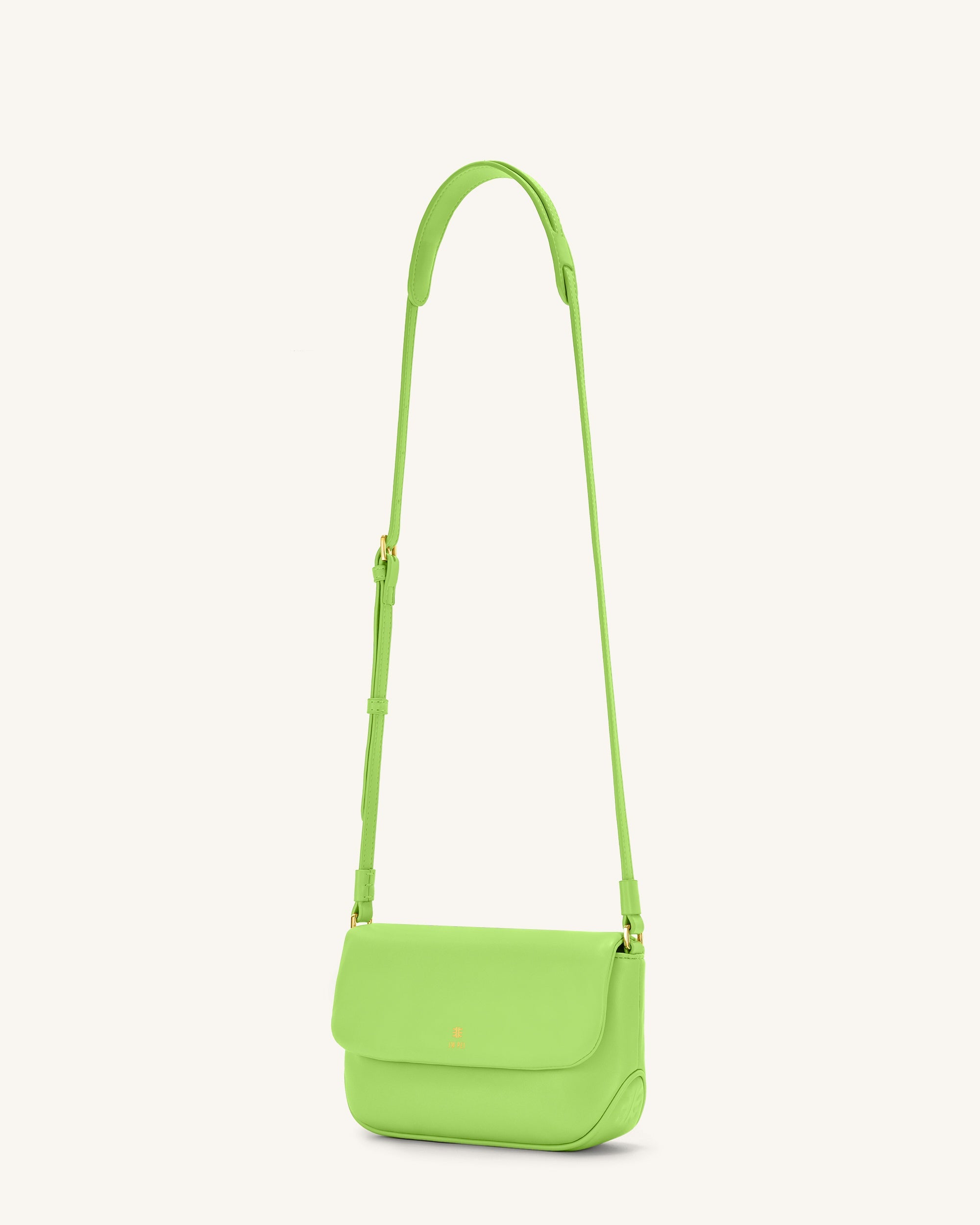 Debby Flap Crossbody  Bag - Lime Green