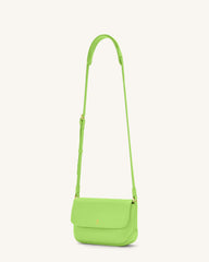 Debby Flap Crossbody  Bag - Lime Green
