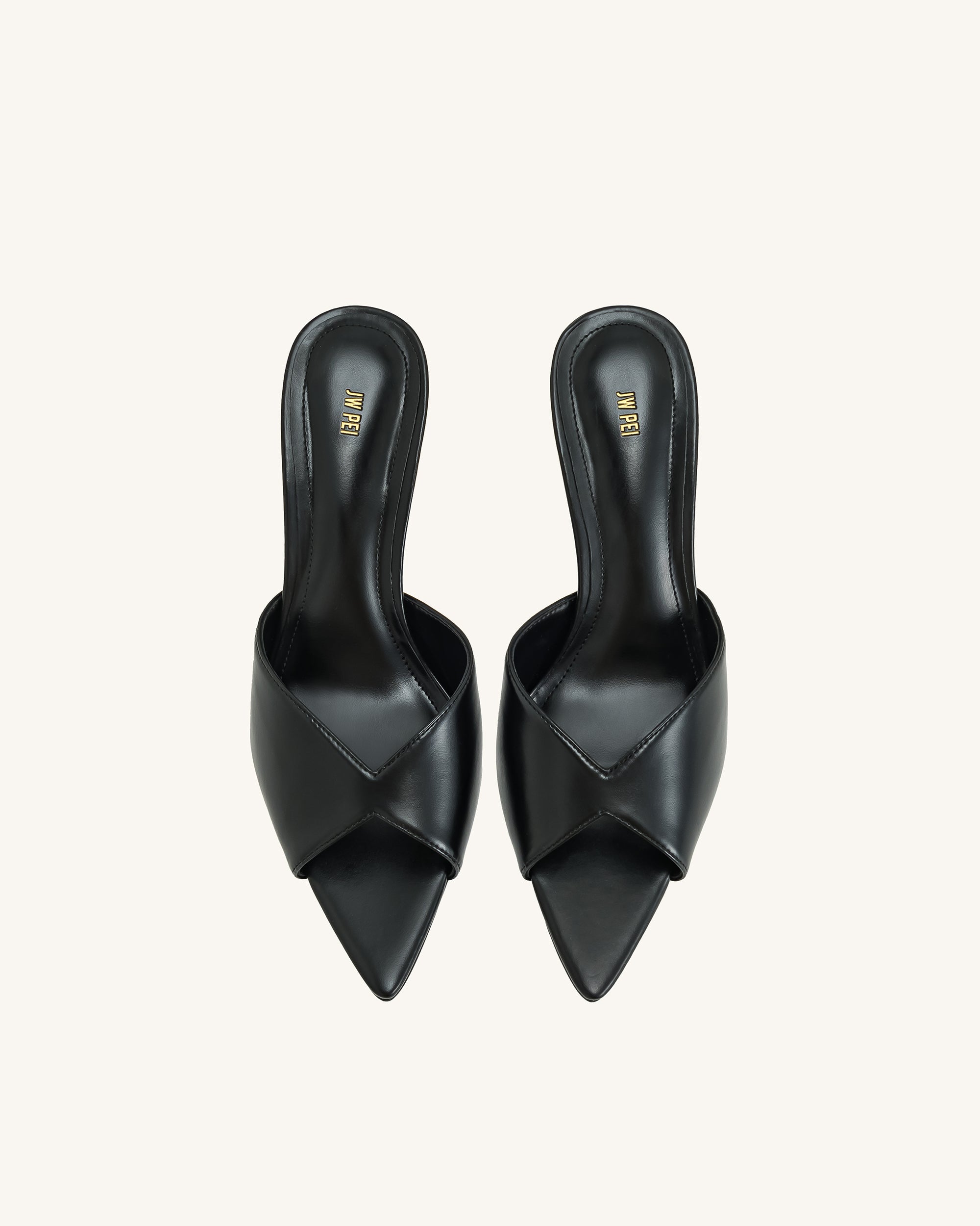 Ellie Sphere Heel Mules - Black