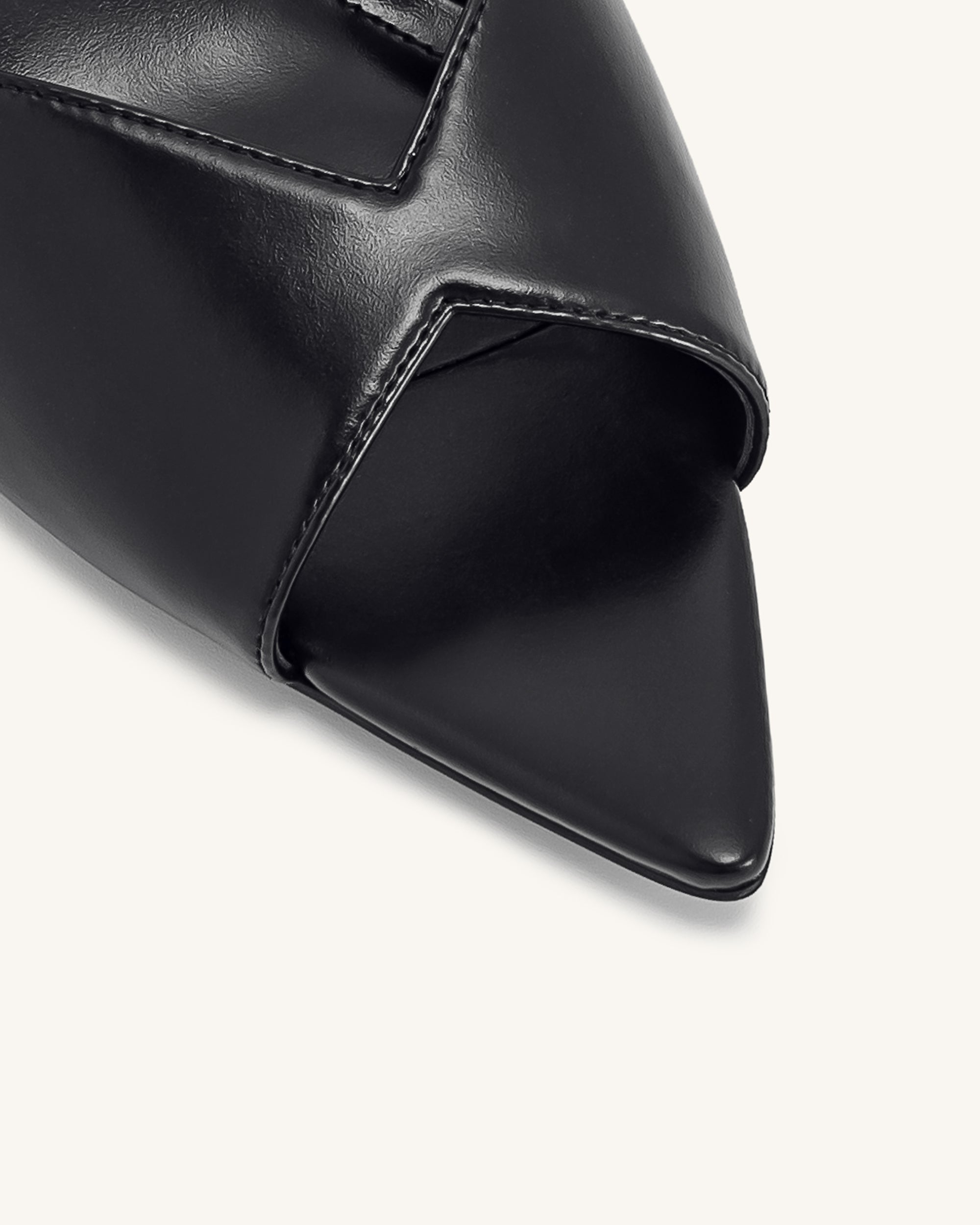 Ellie Sphere Heel Mules - Black