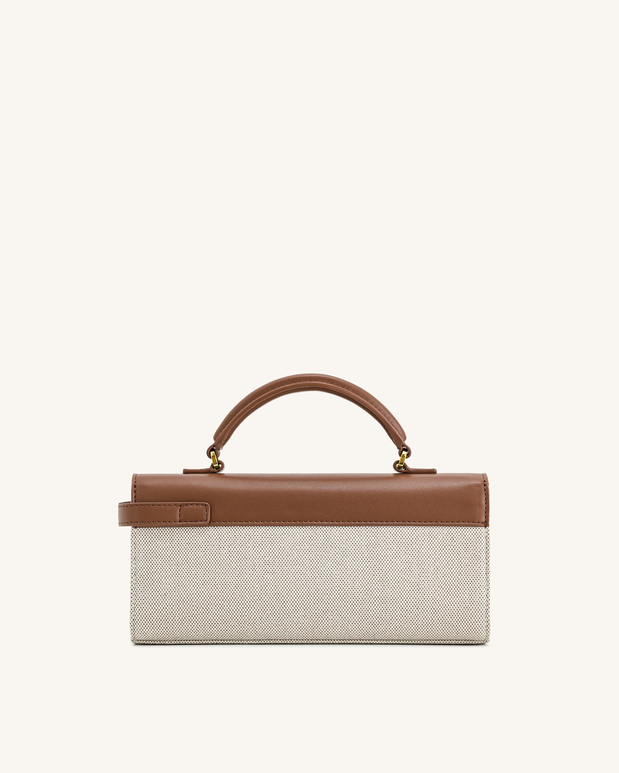 Keyla Top Handbag - Brown Canvas