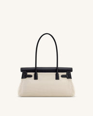 Yara Shoulder Bag - Black Canvas