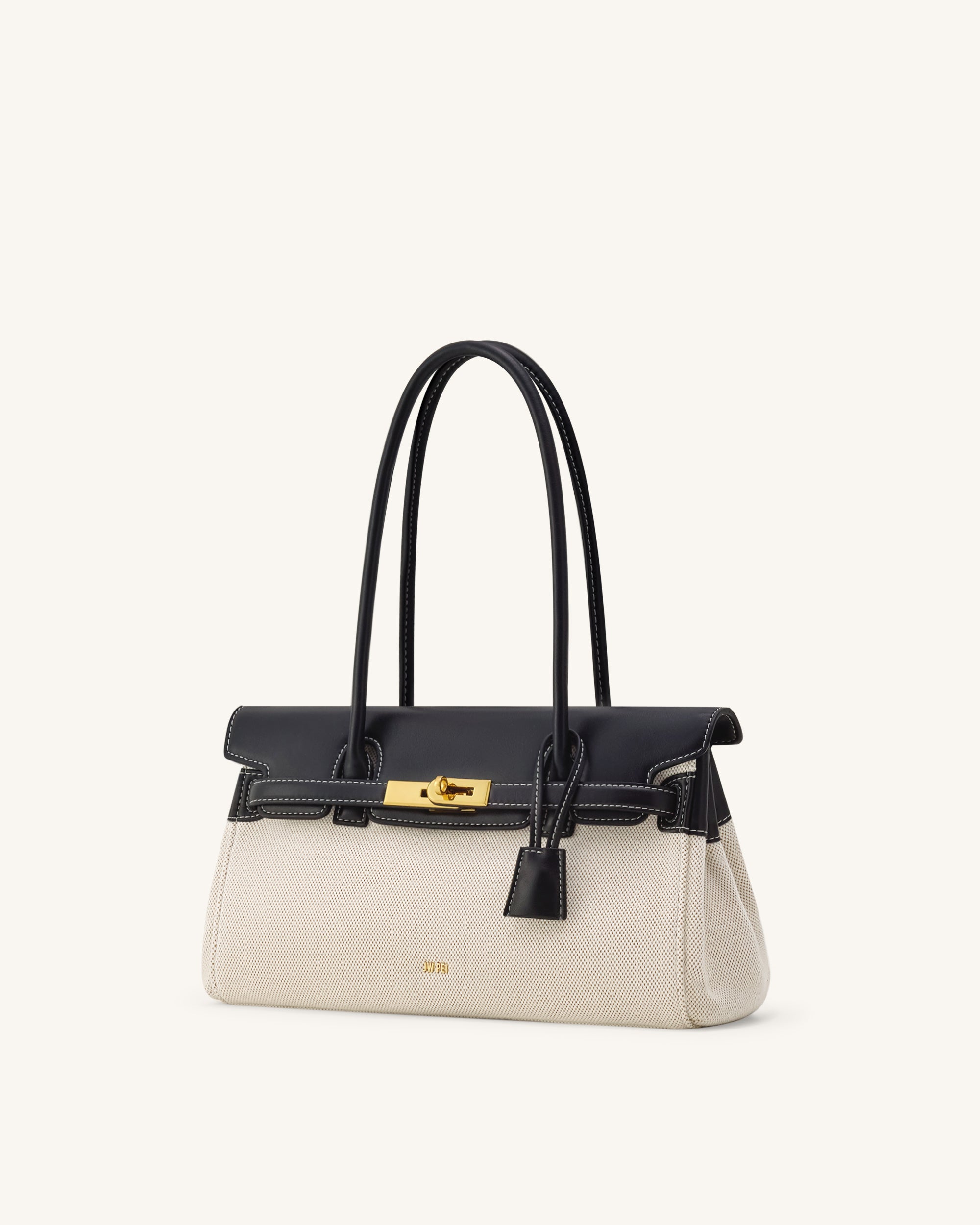 Yara Shoulder Bag - Black Canvas