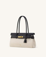 Yara Shoulder Bag - Black Canvas