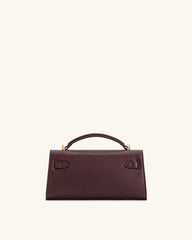Noor Top Handle Bag - Deep Burgundy