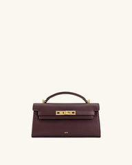 Noor Top Handle Bag - Deep Burgundy