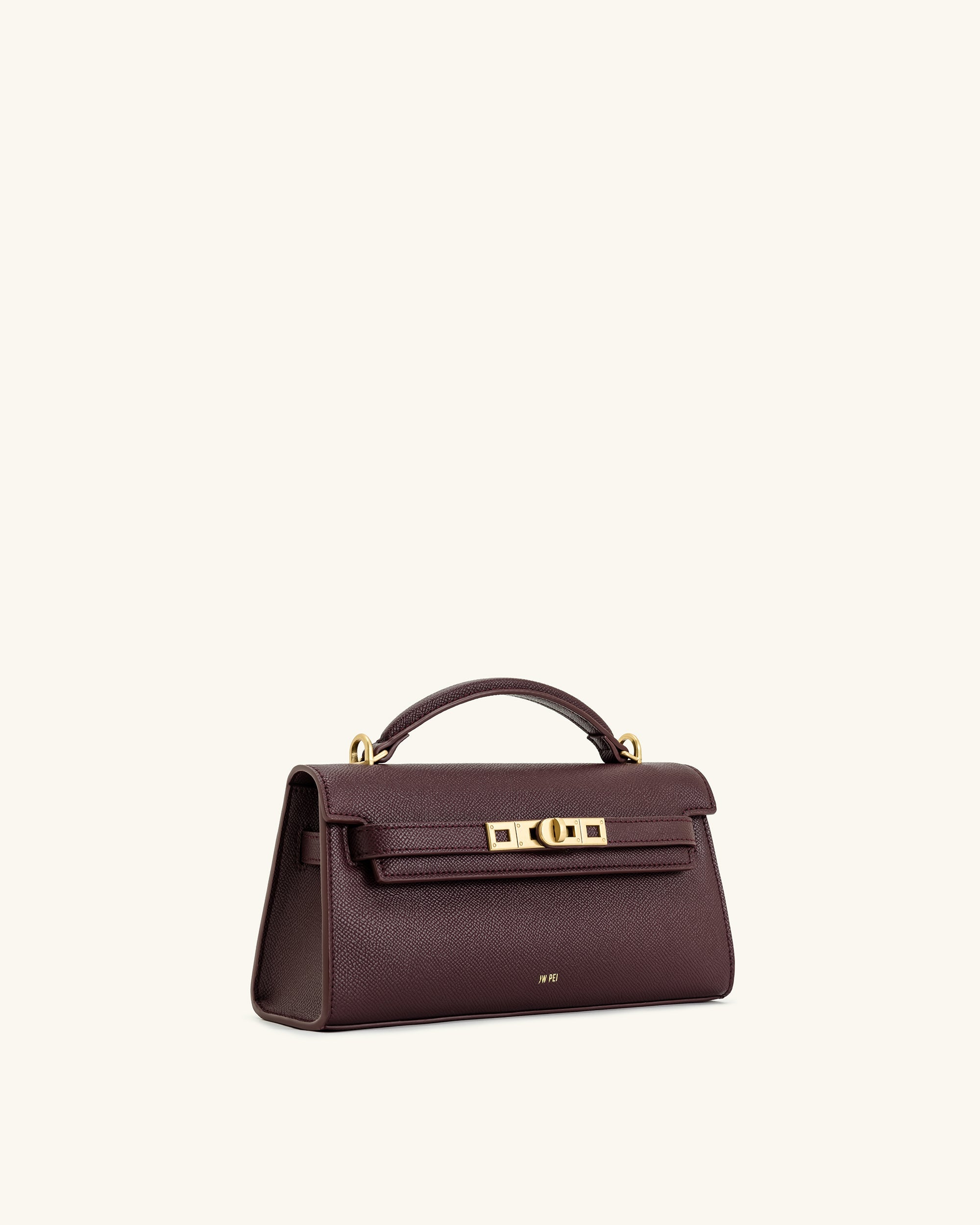 Noor Top Handle Bag - Deep Burgundy