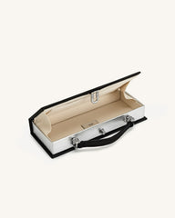 Vera Bead Decoration Rectangular Clutch Bag - Black