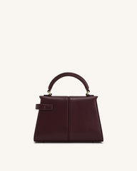 Elise Top Handle Bag - Deep Burgundy