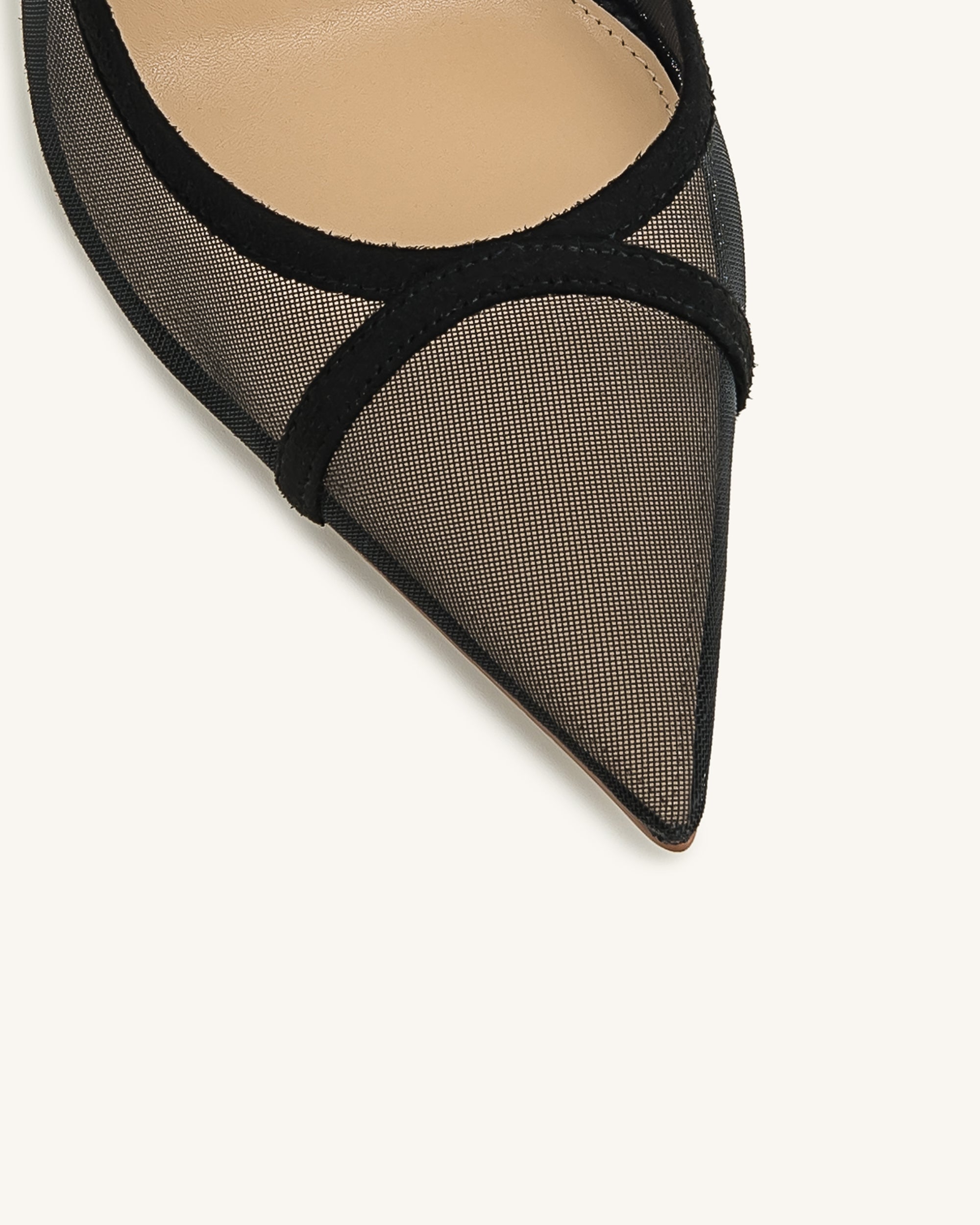 Scarlett Crystal Strap Sandals - Black