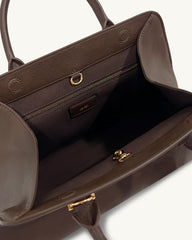 Lara Tote Bag - Dark Brown