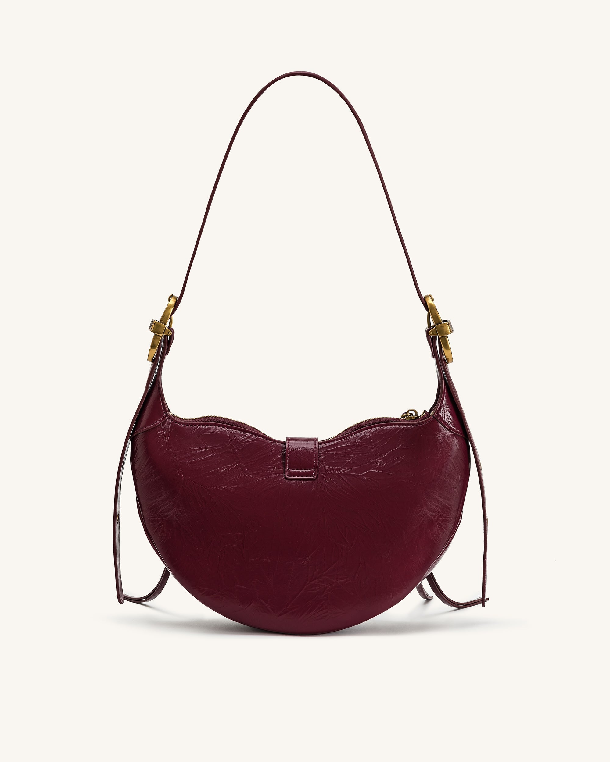 Tessa Studded Shoulder Bag - Burgundy