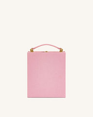 Taya Tabby Cat Pattern Book Shape Clutch Bag - Pink