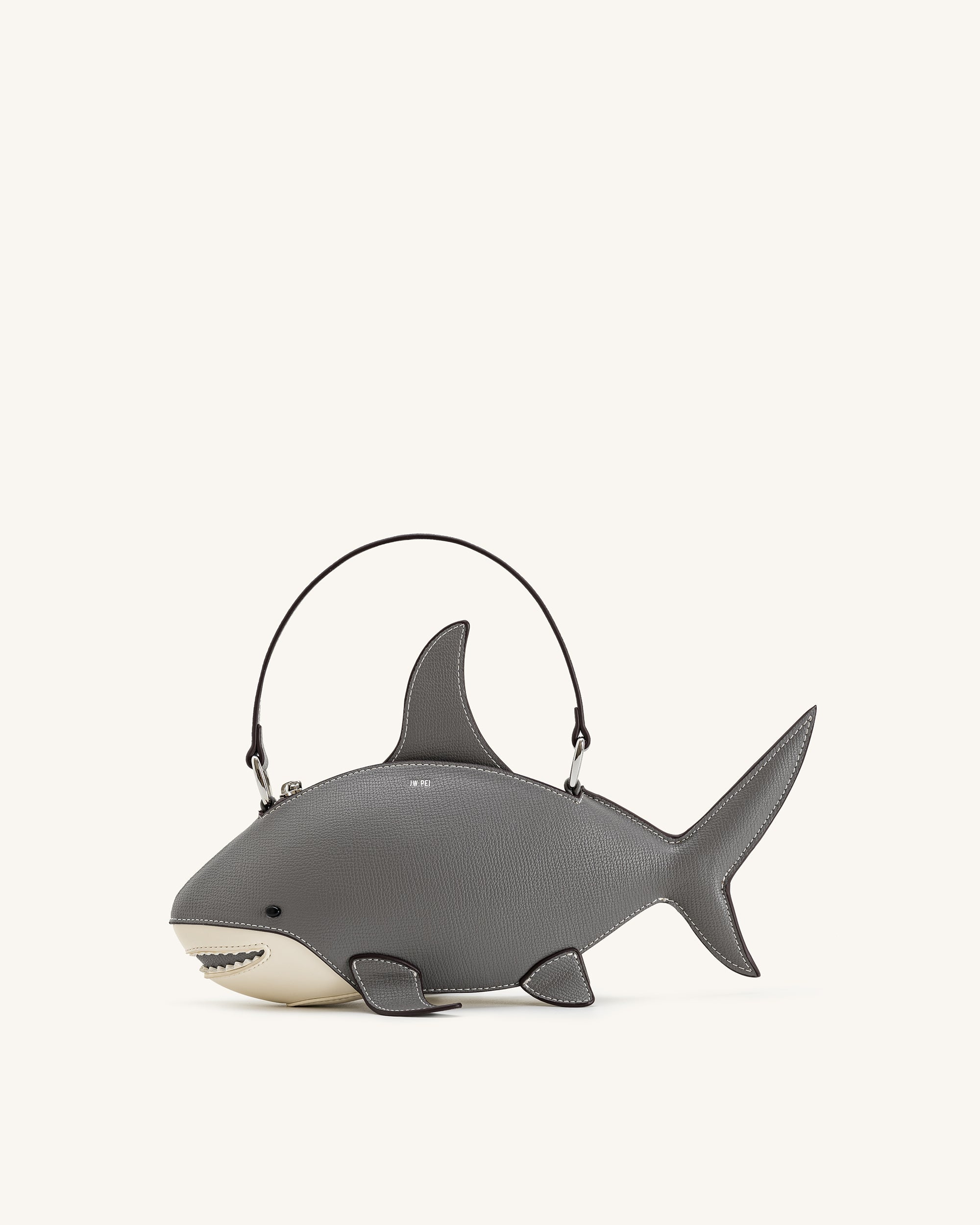 Nerys Shark Look Top Handle Bag - Grey