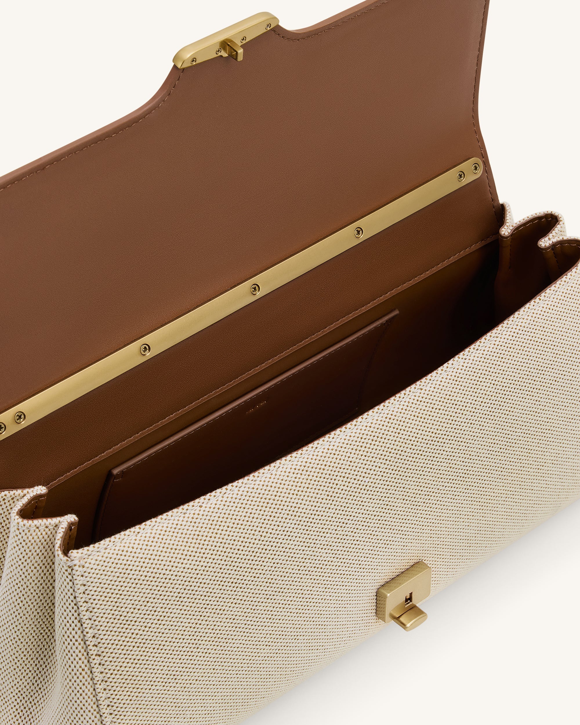 Eloise Shoulder Bag - Brown Canvas