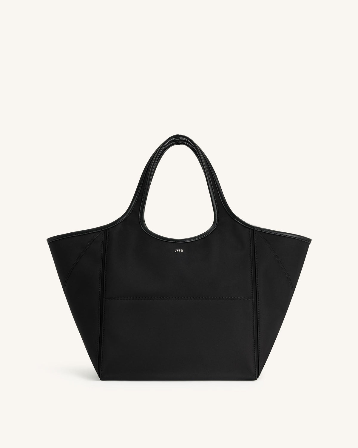 Eliana Nylon Tote Bag - Black