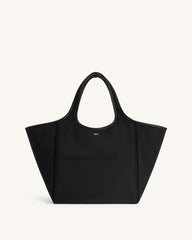 Eliana Nylon Tote Bag - Black