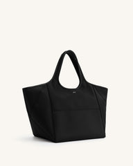 Eliana Nylon Tote Bag - Black