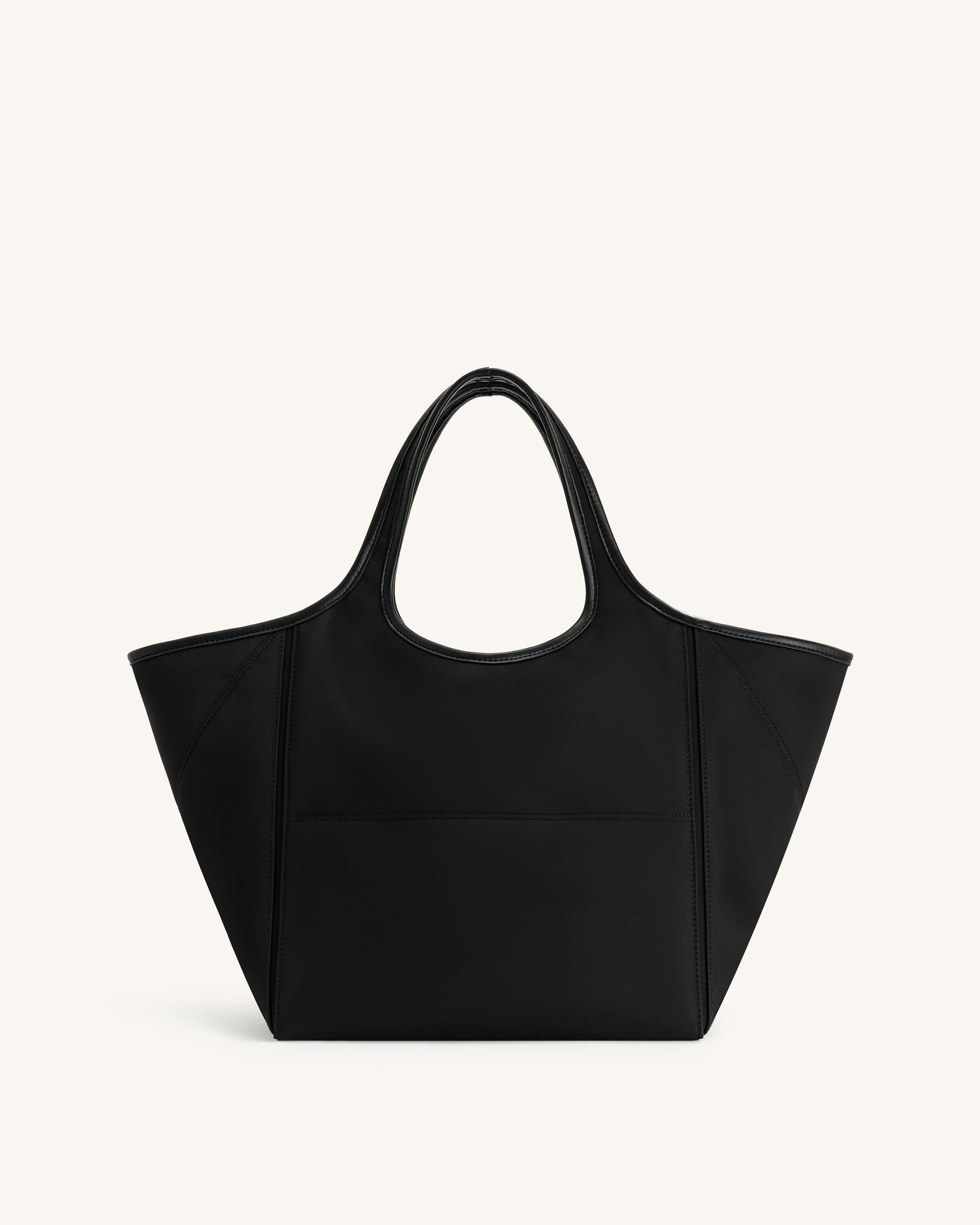 Eliana Nylon Tote Bag - Black