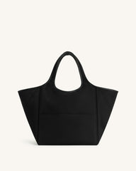 Eliana Nylon Tote Bag - Black