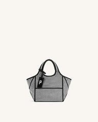 Eliana Artificial Crystal Mini Tote Bag - Anthracite