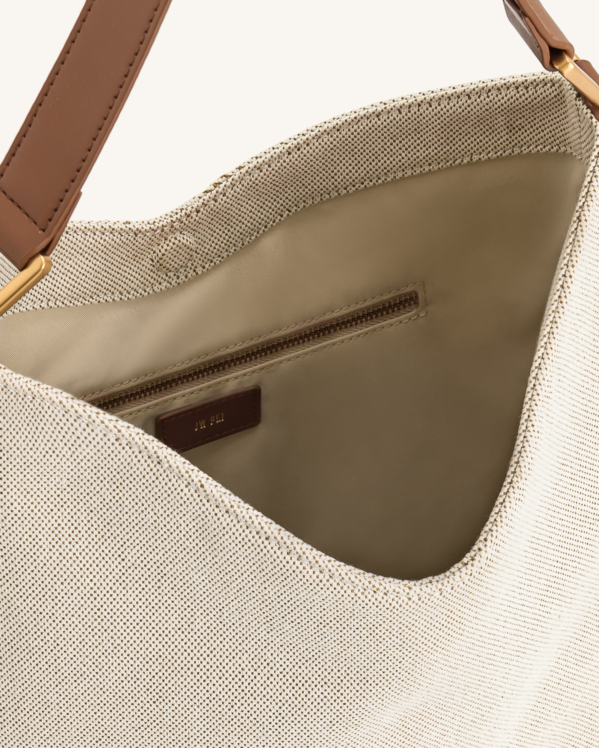 Aria Shoulder Bag - Brown Canvas