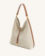 Aria Shoulder Bag - Brown Canvas