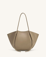 Nala Wide Tote Bag - Taupe