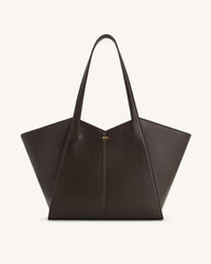 Kiana Large Capacity Tote Bag - Caramel