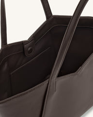 Kiana Large Capacity Tote Bag - Caramel