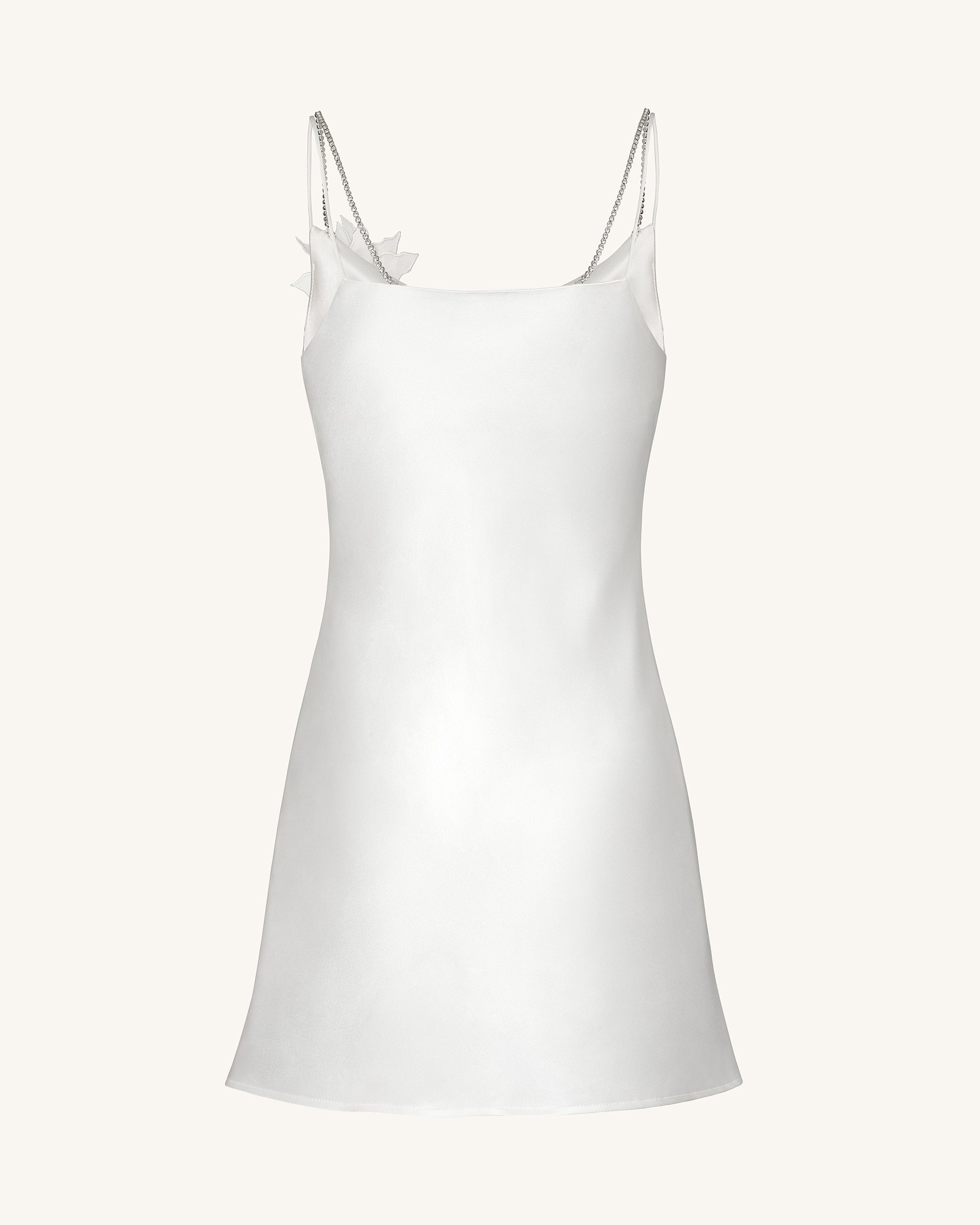 Crystal Flora Slip - White