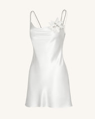 Crystal Flora Slip - White