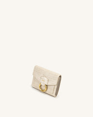 Stella Wallet - Ivory  Croc