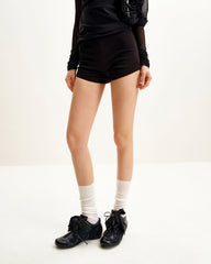 Rosie Bow Tie Low Top Sneakers - Black