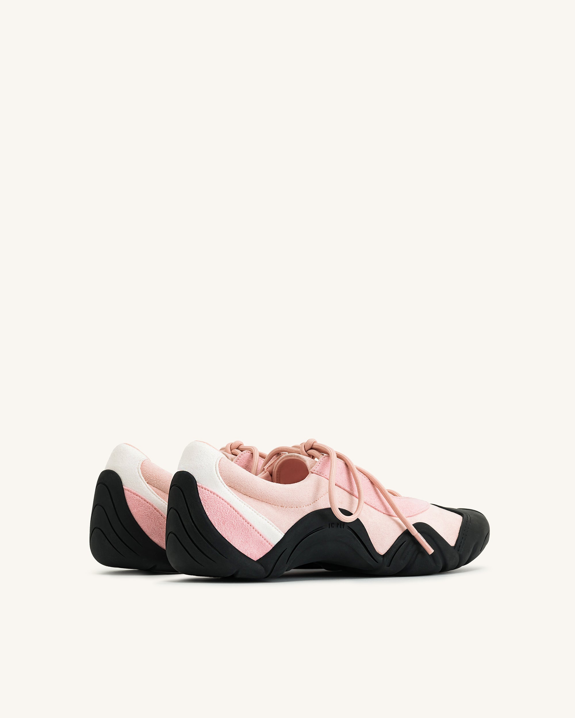 Caitlin Lace-up Ballerina Sneakers - Pink