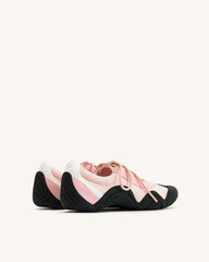 Caitlin Lace-up Ballerina Sneakers - Pink