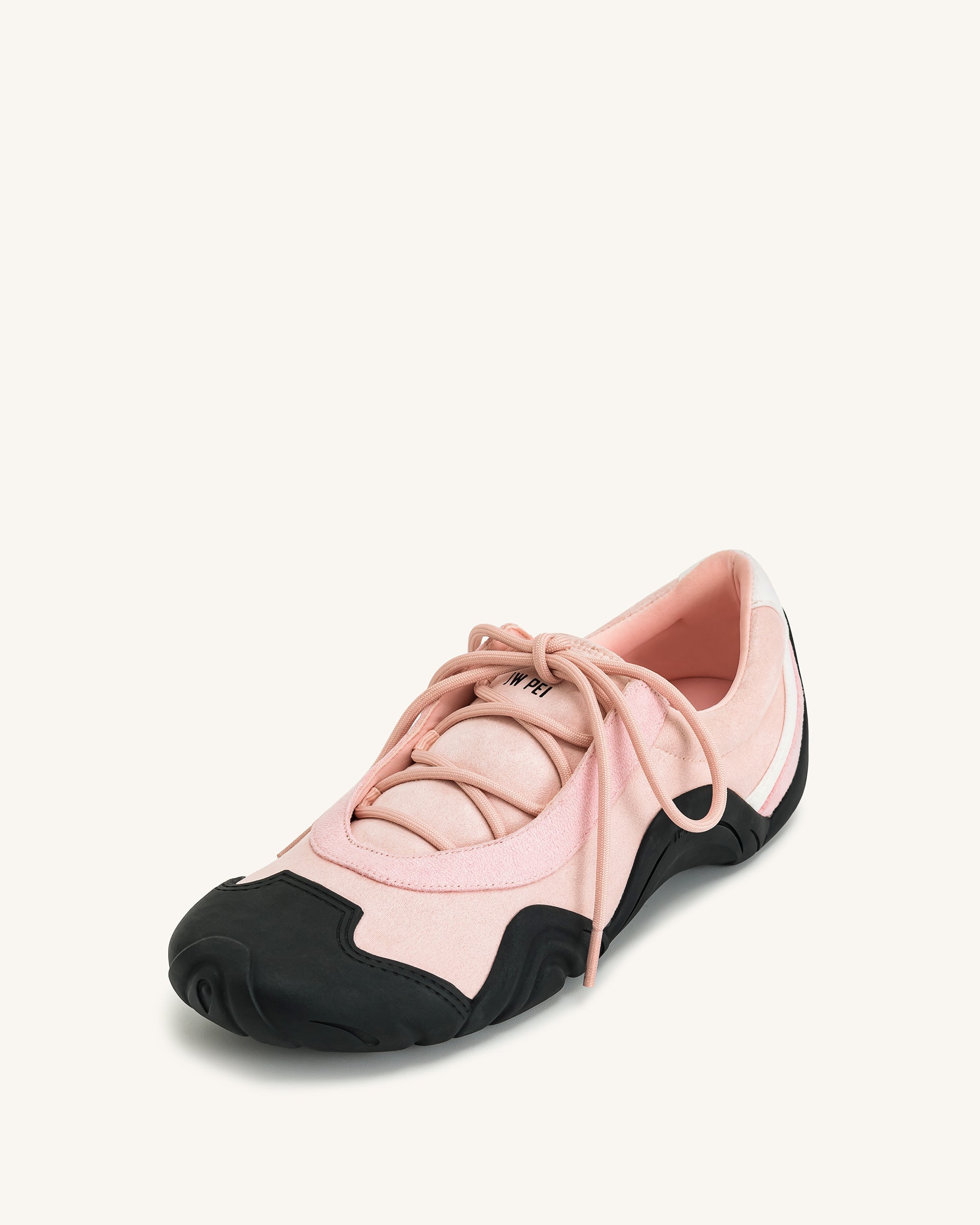 Caitlin Lace-up Ballerina Sneakers - Pink