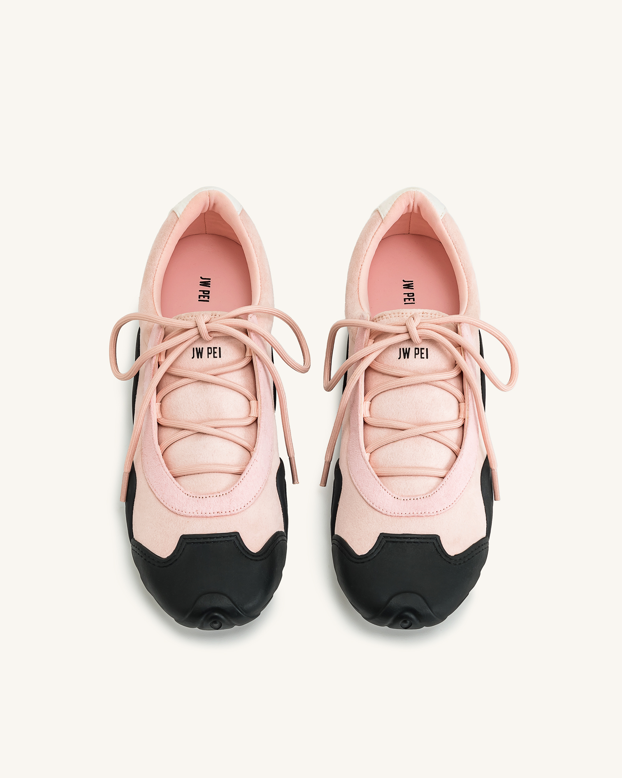 Caitlin Lace-up Ballerina Sneakers - Pink