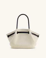 Hana Medium Tote Bag - Black Canvas