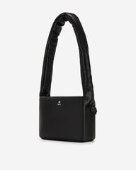 Rylee Pleated Drawstring Top Handle Bag - Black